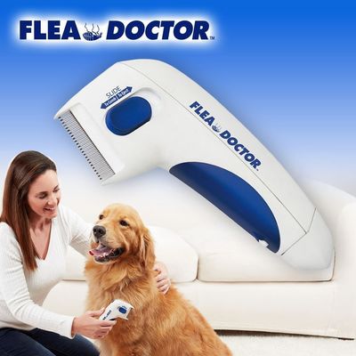 Remover χτενών ψύλλων της Pet σκυλιών Hallupets ηλεκτρικοί ηλεκτρικοί ψύλλος και χτένα κροτώνων