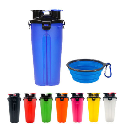 350ml νερό σκυλιών και μπουκάλι Hallupets τροφίμων με τα πτυσσόμενα φορητά κύπελλα