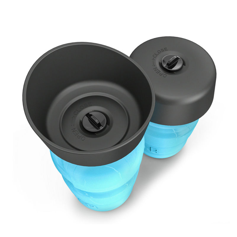 18 Oz πτυσσόμενο Pet ταξίδι BPA μπουκαλιών νερό σκυλιών συμπιέσεων ελεύθερο